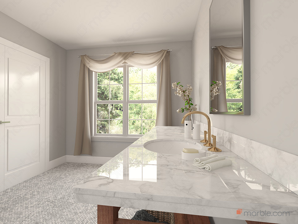Is Marble White Quartz Slate Suitable for Bathroom Vanities?